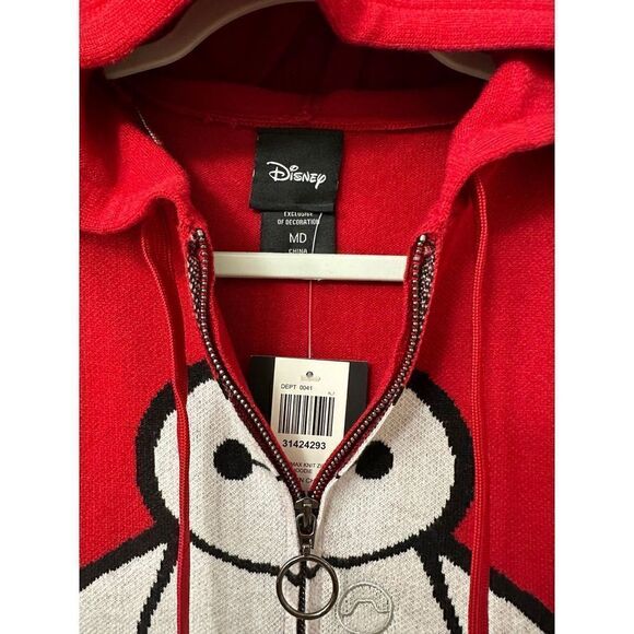 Disney Big Hero 6 Baymax Women's Knit Zippered Hoodie Size M - Picture 4 of 7